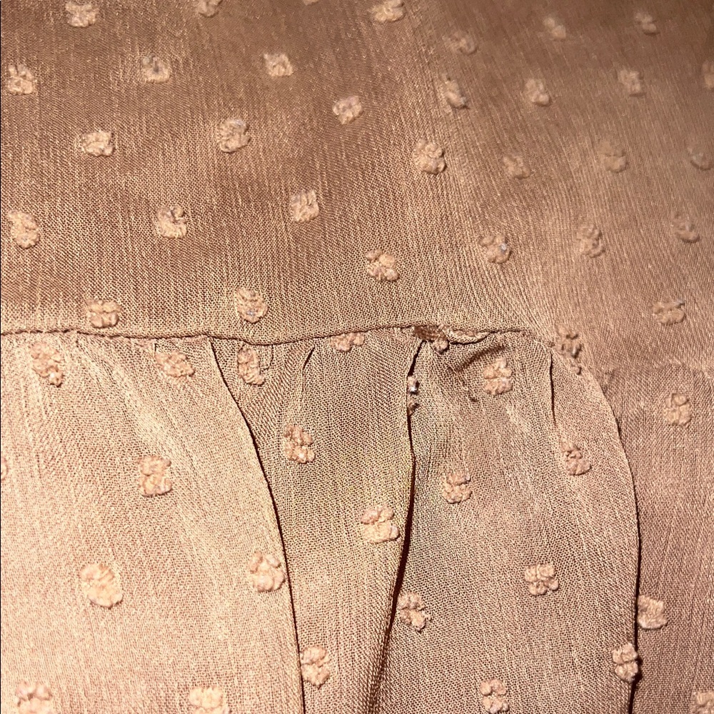 ANDREE BY UNIT Brown Textured Blouse - Picture 3 of 3
